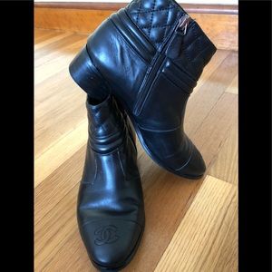 CHANEL. booties used